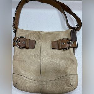 Vintage Coach leather shoulder bag